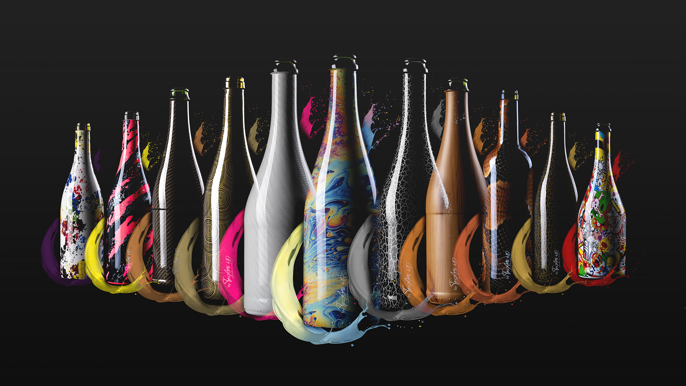 Bouteilles vins & champagnes